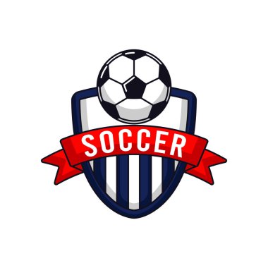 Basit futbol logosu tasarım şablonu