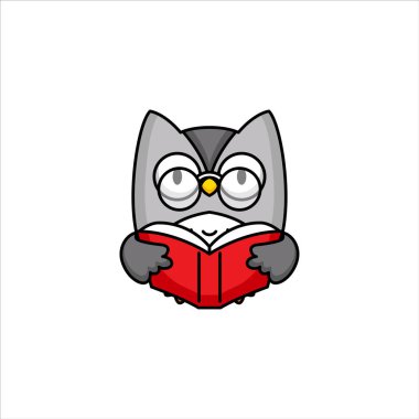 Şirin baykuş vektör illüstrasyonu