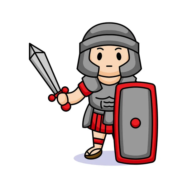 Ładny Rzymski Legion Wektor Ilustracja — Wektor stockowy