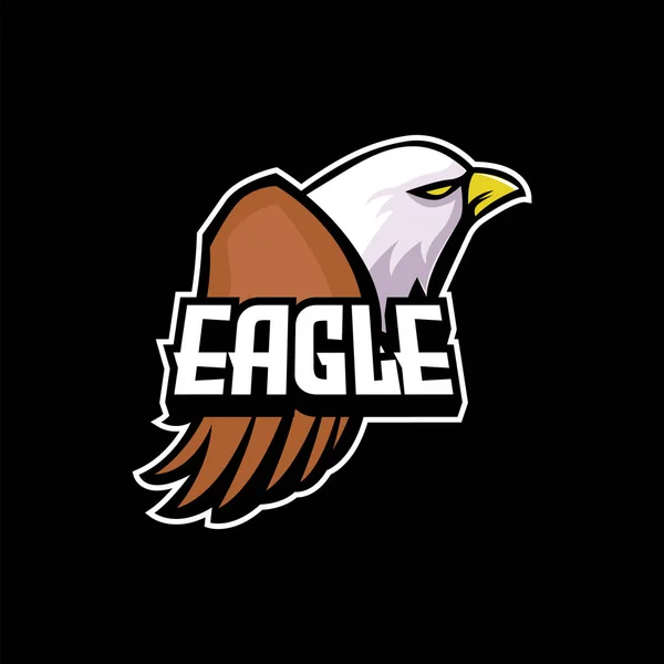 Badge Design Mascotte Eagle Sport — Image vectorielle