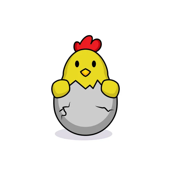 Cute Chick Vector Illustration — Stock Vector