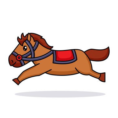 Şirin bebek yarış atı logosu maskotu