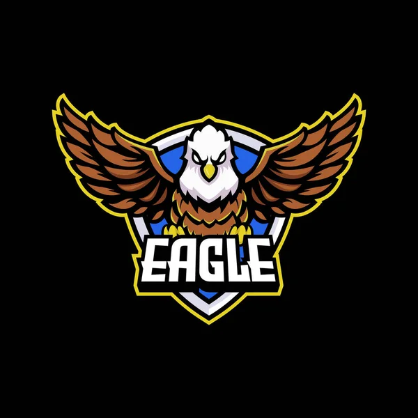 Дизайн Логотипу Талісмана Eagle Esport — стоковий вектор