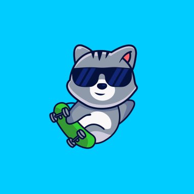 Şirin havalı kediler maskot tasarımı