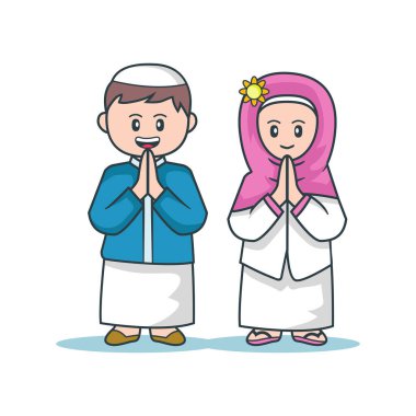Tatlı Müslüman çocuk, Ramazan Kareem.