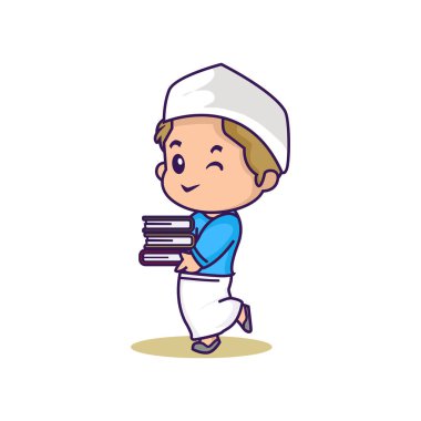 Tatlı Müslüman çocuk, Ramazan Kareem.