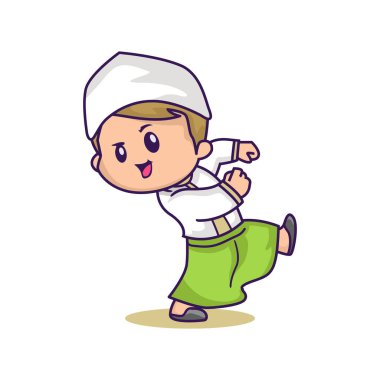 Tatlı Müslüman çocuk, Ramazan Kareem.