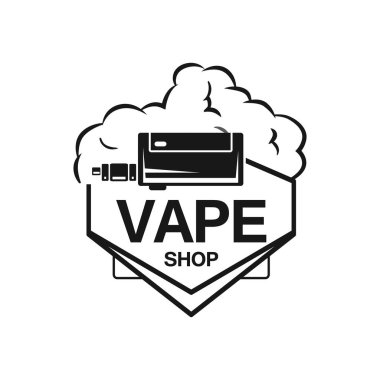 Vape mağaza logo tasarım şablonu