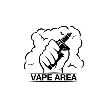 Vape mağaza logo tasarım şablonu