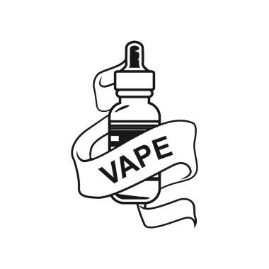 Vape mağaza logo tasarım şablonu