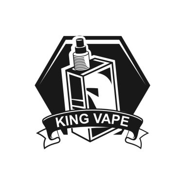Vape mağaza logo tasarım şablonu