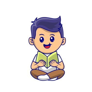 Cute kid back to school clipart