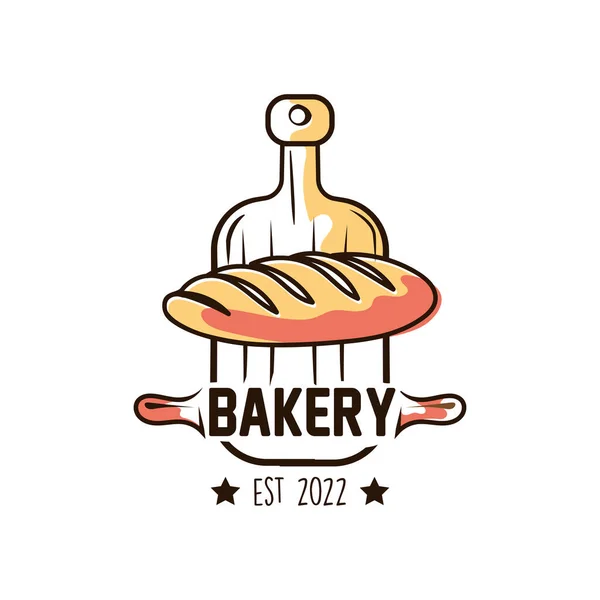 Simple Hand Drawn Bakery Logo Cliparts — Vetor de Stock