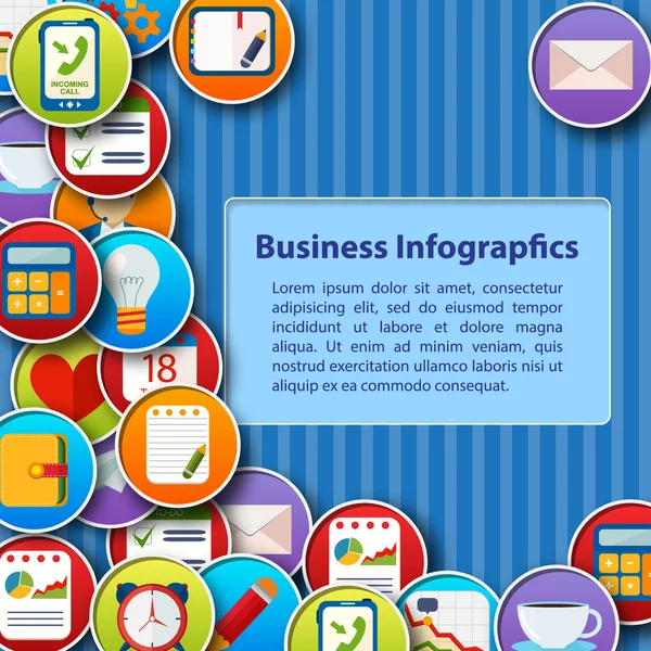iş Infographic düz tasarımı