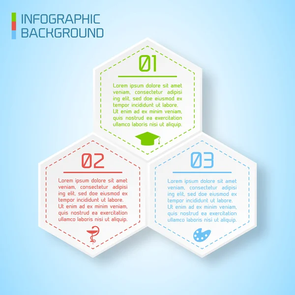 Vector abstracte paper infographic achtergrond — Stockvector