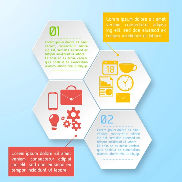 Fondo de infografía de papel abstracto vectorial — Archivo Imágenes Vectoriales