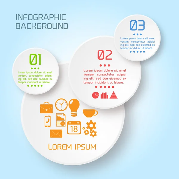 Vector abstracte paper infographic achtergrond — Stockvector