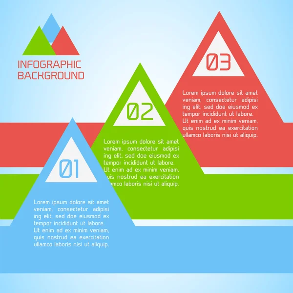 Sfondo infografico vettoriale carta astratta — Vettoriale Stock