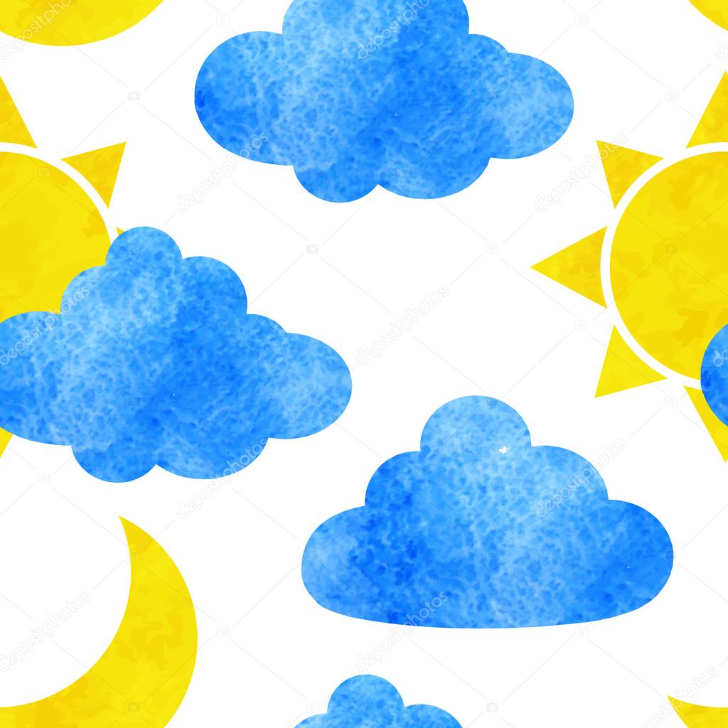 Watercolor weather icons
