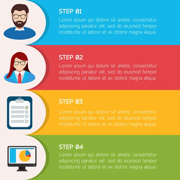 düz eğitim Infographic arka plan.