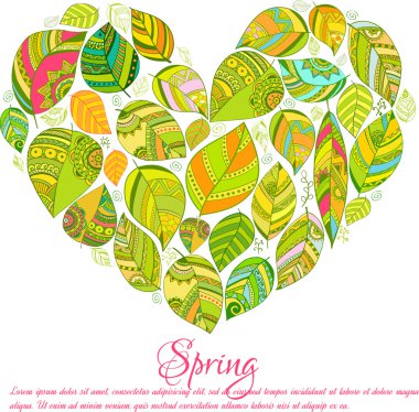 renkli çiçek arka plan yaprakları ile.