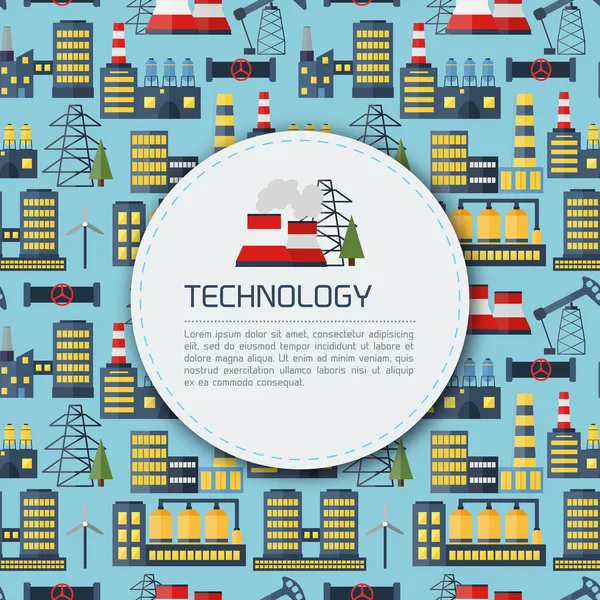 Pictograme vectoriale moderne cu energie plană — Vector de stoc