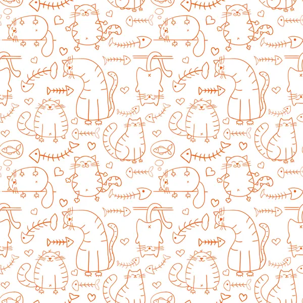 komik karikatür kroki kedi arka plan