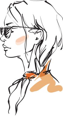 güneş gözlüklü kız