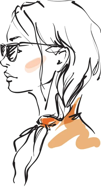 güneş gözlüklü kız