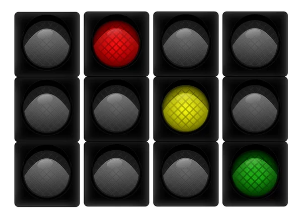 Traffic lights — Stock Vector