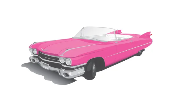 Pink convertible — Stock Vector