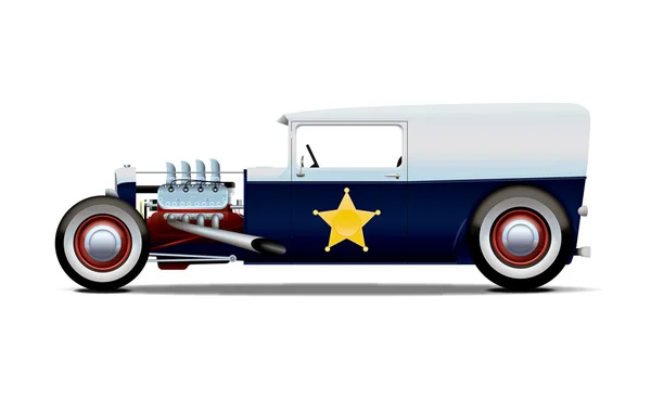 Police hot rod — Image vectorielle