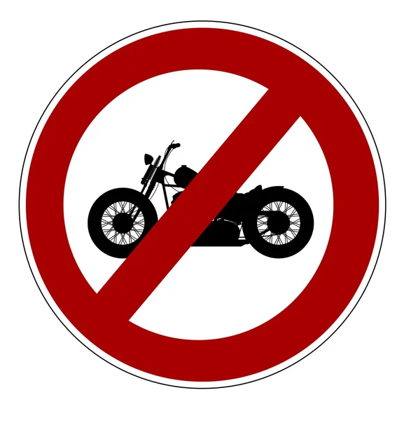 Nie ma motocykli dozwolone — Wektor stockowy