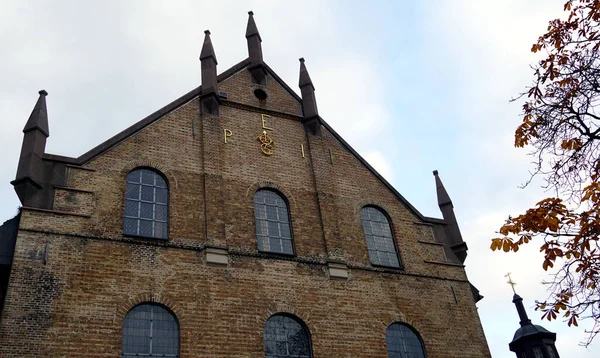 Facade Back Historical Seventeenth Century Cathedral — Stok fotoğraf