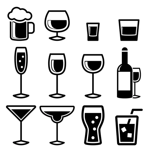 Drink Icons — Stock Vector