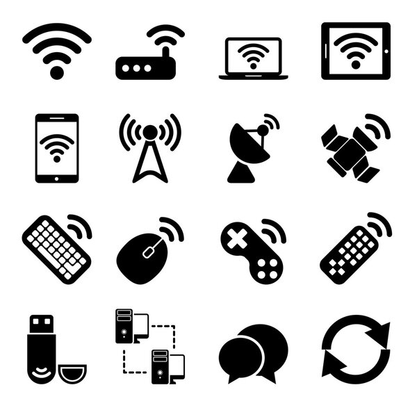 Wireless Devices Icons Set