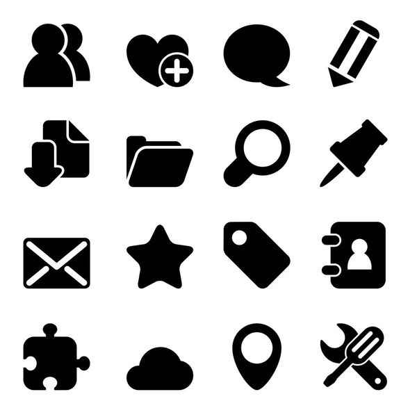 Internet Icons Set — Stock Vector