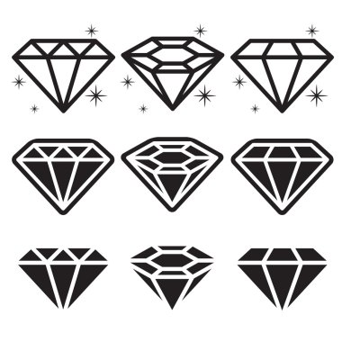 Diamond Icons Set