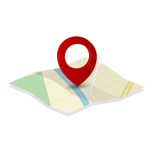 iğne işaretçisi simgesiyle harita