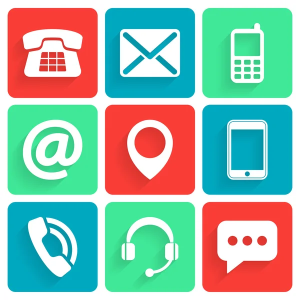 gölgeler ile beyaz iletişim simgeleri