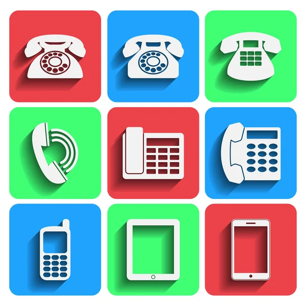 gölge ile telefon simgeleri