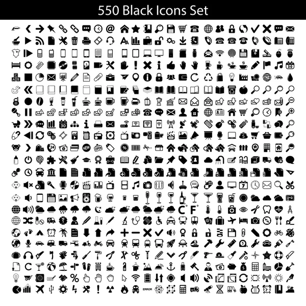 siyah simgeler kümesi