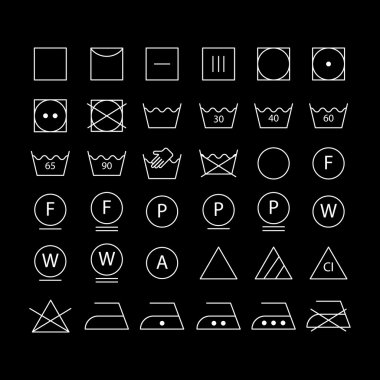 Beyaz yıkama sembolleri