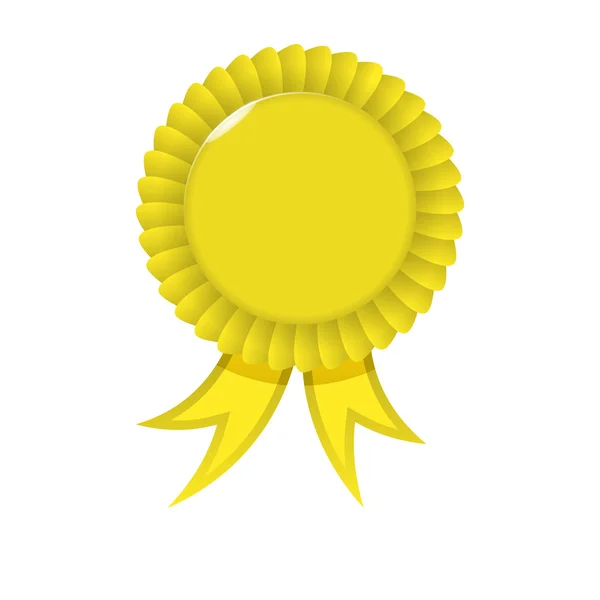 Award yellow Ribbon — Stock Vector