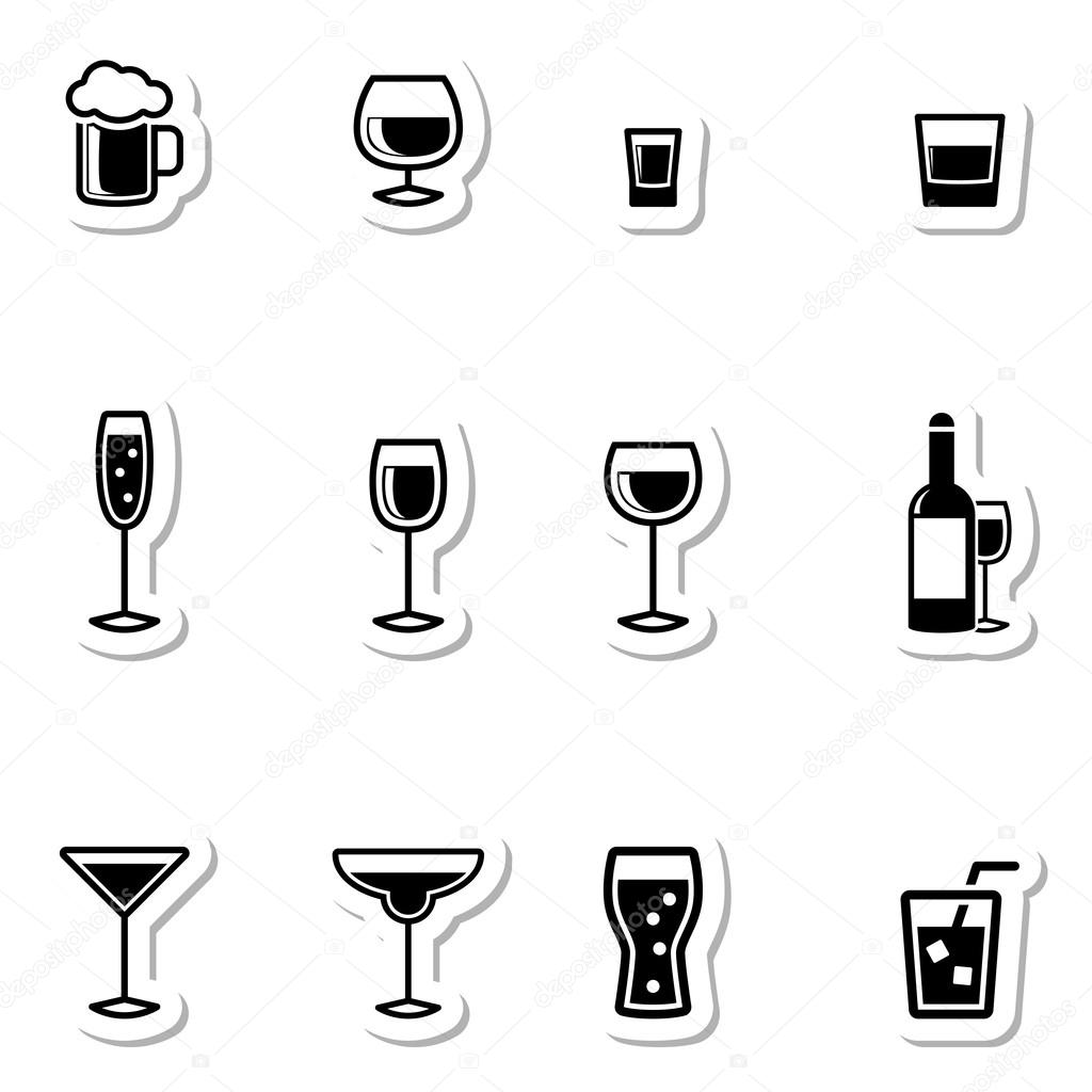 Drink Icons as Labels