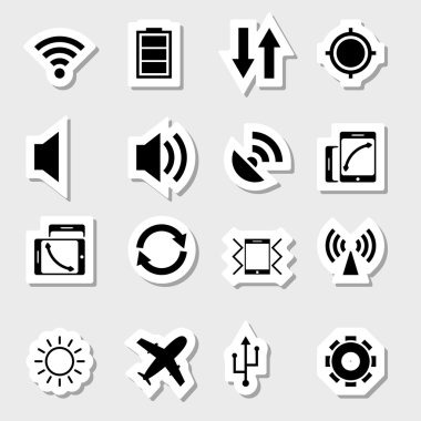 Мобільний додаток ікони як етикетки