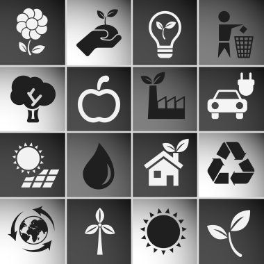 ekoloji simgeleri ayarlandı