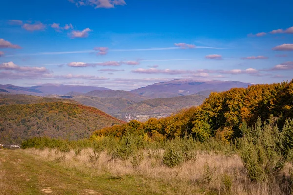 Ландшафт Осінніх Карпатських Гір — стокове фото