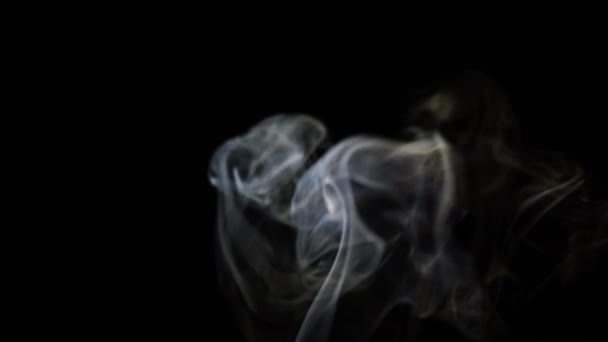 Beautiful Movement Smoke Beam Light Dark Background — Stock Video