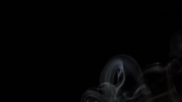 Beautiful Movement Smoke Beam Light Dark Background — Stock Video